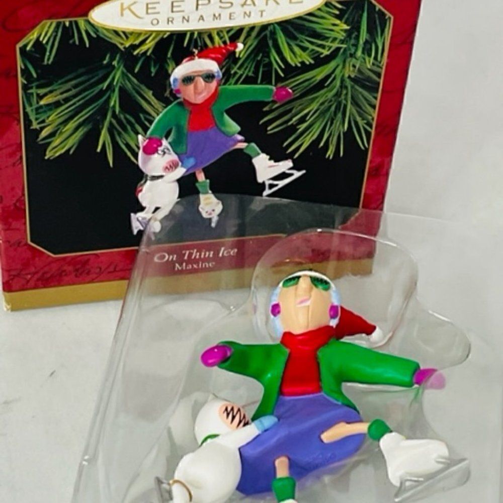 Hallmark Keepsake Ornament Maxine On Thin Ice NIB 1999 Original Box qb6489 New i